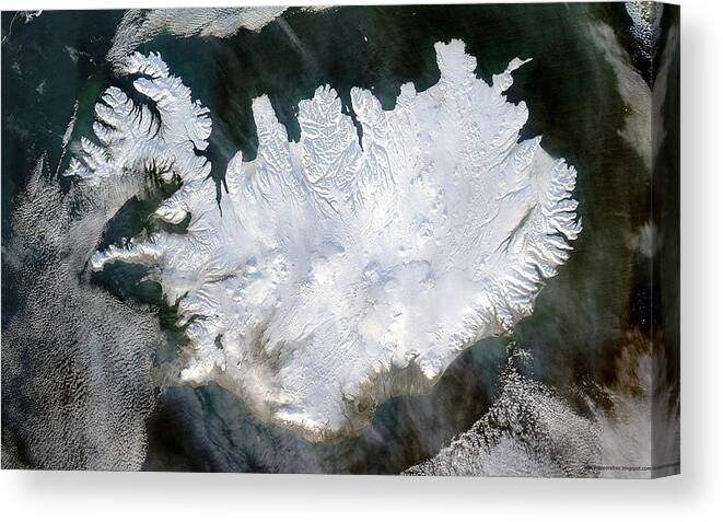From Space Canvas Print featuring the photograph From Space #5 by Jackie Russo