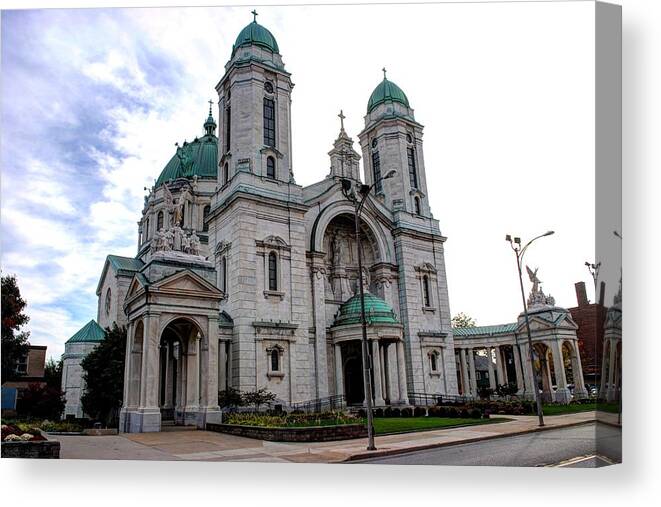  Canvas Print featuring the photograph The Basilica #5 by Michael Frank Jr