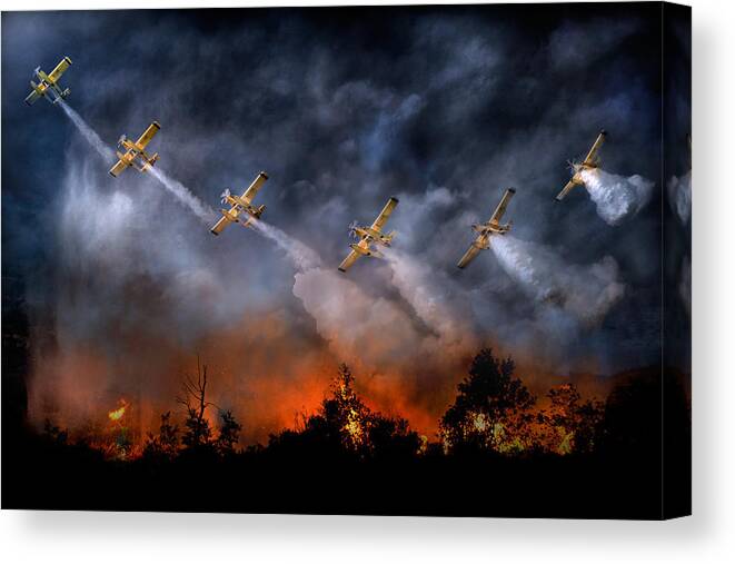 Rescue Canvas Print featuring the photograph Untitled #5 by Antonio Grambone