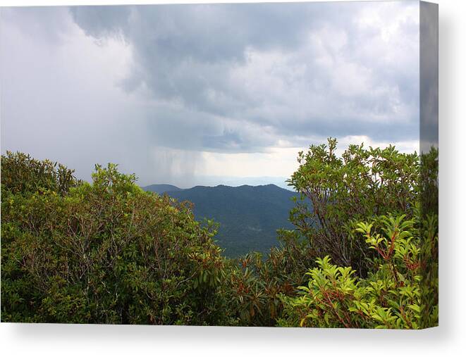 Mountains Canvas Print featuring the photograph Blue Ridge Mountains #6 by Ellen Tully