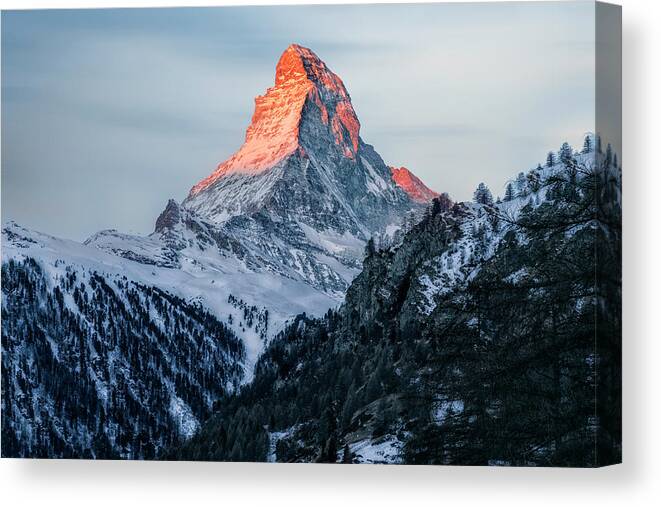 Matterhorn Canvas Print featuring the photograph Zermatt - Switzerland #6 by Joana Kruse