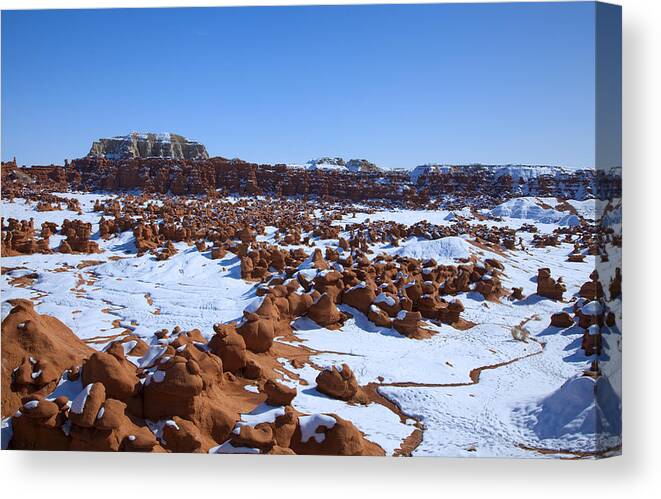 Goblin Valley State Park Canvas Print featuring the photograph Goblin Valley #60 by Mark Smith