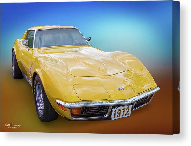 Car Canvas Print featuring the photograph 72 Corvette by Keith Hawley