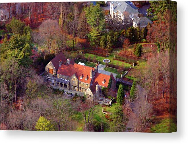 House Canvas Print featuring the photograph 744 Merion Square Road Gladwyn Pennsylvania by Duncan Pearson