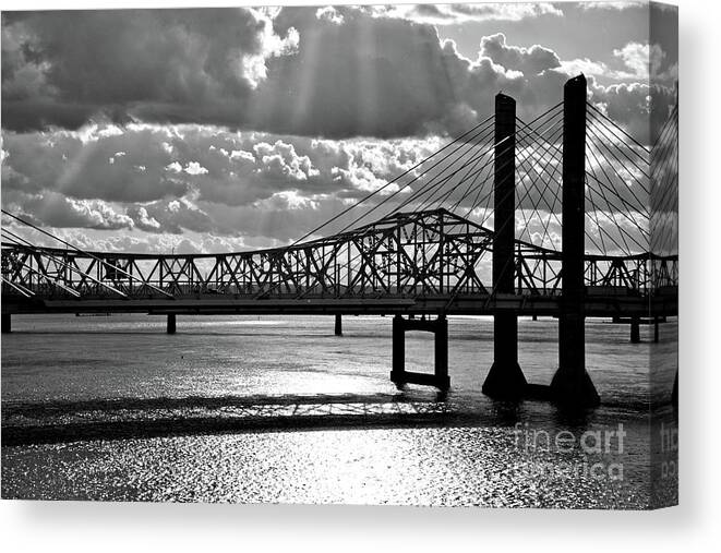 0601 Canvas Print featuring the photograph Abraham Lincoln Bridge by FineArtRoyal Joshua Mimbs