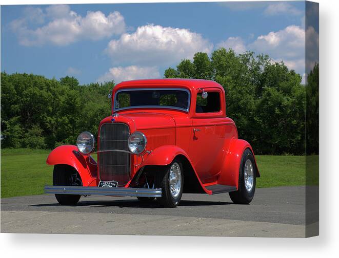 1932 Canvas Print featuring the photograph 1932 Ford Coupe Hot Rod by Tim McCullough