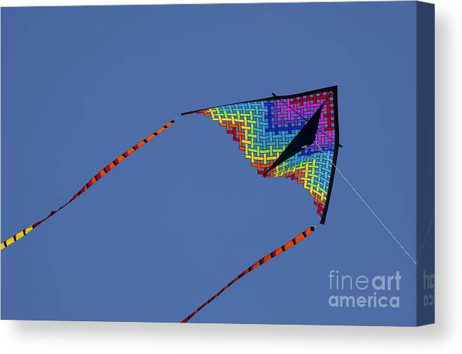 Tranquil Scene Canvas Print featuring the photograph Go Fly a Kite #9 by Anthony Totah