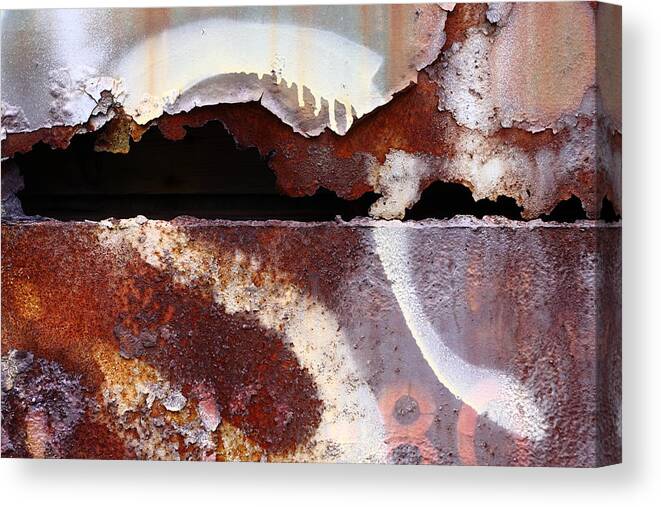 Rust Canvas Print featuring the photograph A Broken Scene by Kreddible Trout