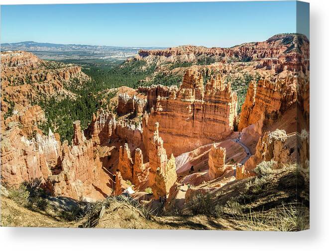 Bryce Canyon Canvas Print featuring the photograph A Day in Bryce Canyon by Margaret Pitcher
