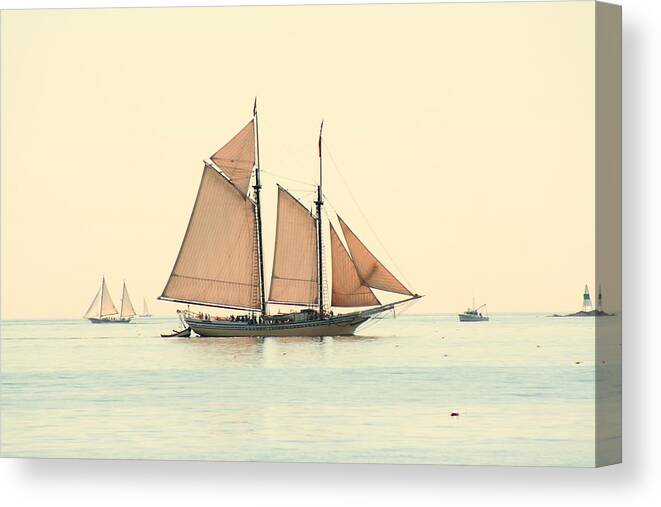 Seascape Canvas Print featuring the photograph A Morning In Maine by Doug Mills