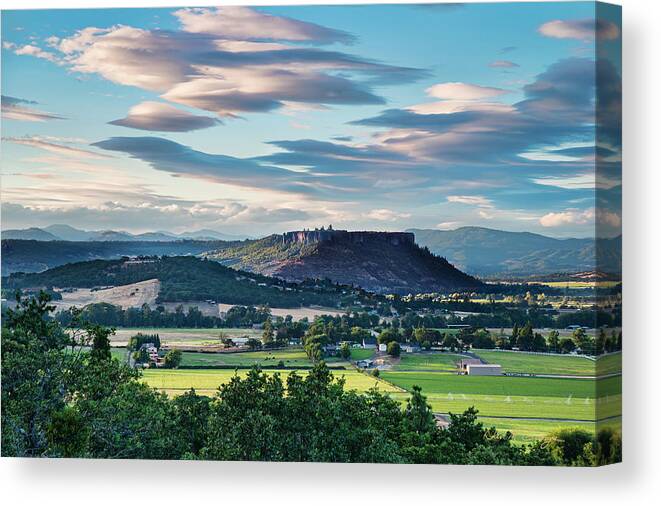 Central Point Canvas Print featuring the photograph A Peaceful Land by Dan McGeorge