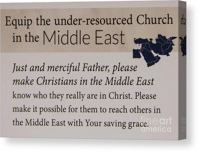 Reid Callaway Prayer Art Canvas Print featuring the photograph A Prayer For the Middle East Prayer Art by Reid Callaway