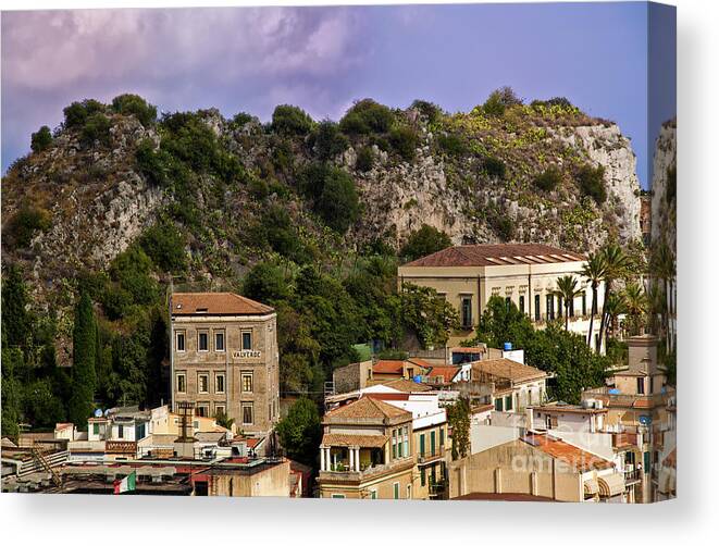 Sicily Canvas Print featuring the photograph A Sicily View by Madeline Ellis