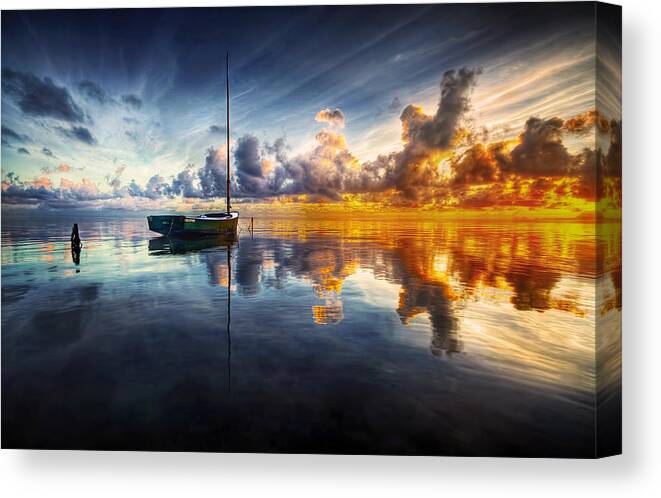 Seascape Canvas Print featuring the photograph A Time For Reflection by Mark Yugawa