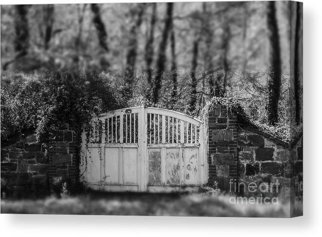 Gates Canvas Print featuring the photograph Abandoned Gateway by John Greco