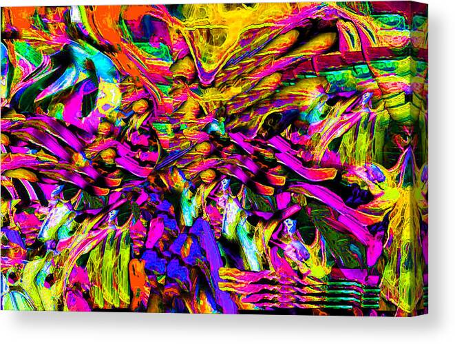  Original Contemporary Canvas Print featuring the digital art Abstract 837 by Phillip Mossbarger