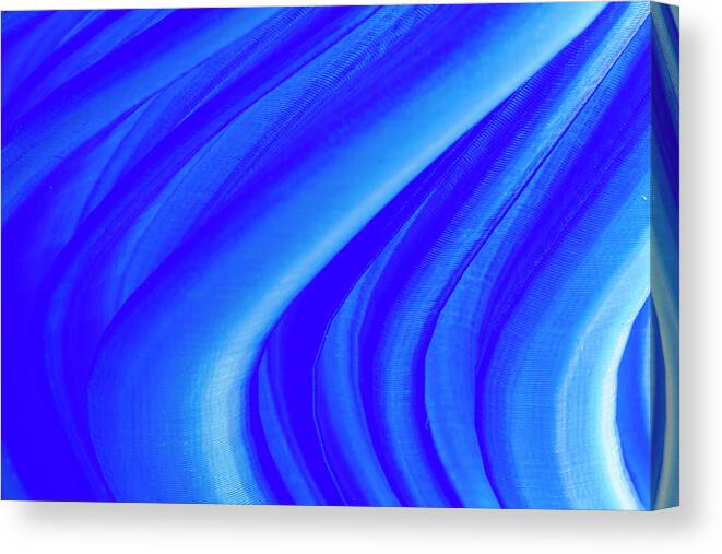 Abstract Canvas Print featuring the photograph Abstract Blue by Teri Virbickis