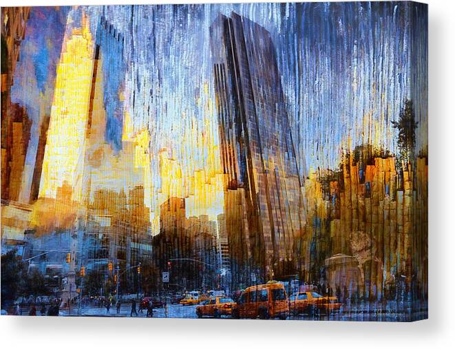 Abstract Canvas Print featuring the photograph Abstract Vision by John Rivera