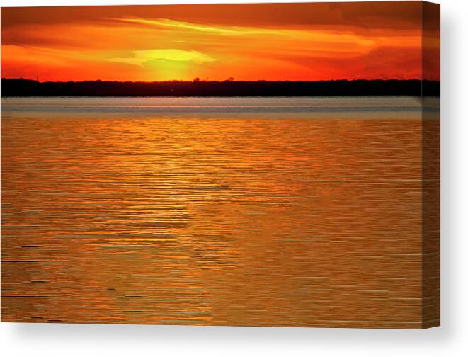 Sunset Canvas Print featuring the photograph After Glow by Cathy Kovarik
