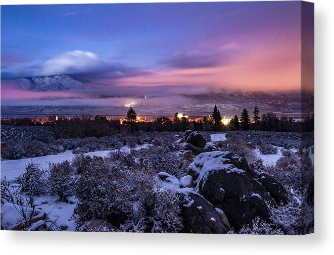 California Canvas Print featuring the photograph After the Snow Storm by Cat Connor