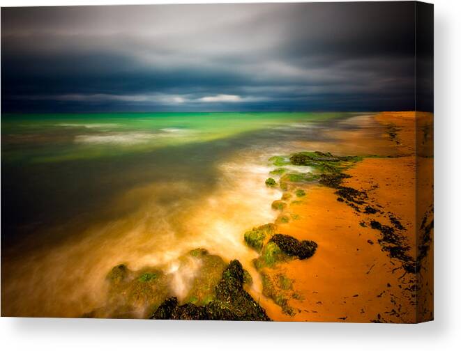 Seascape Canvas Print featuring the photograph After The Storm by Piotr Krol (bax)