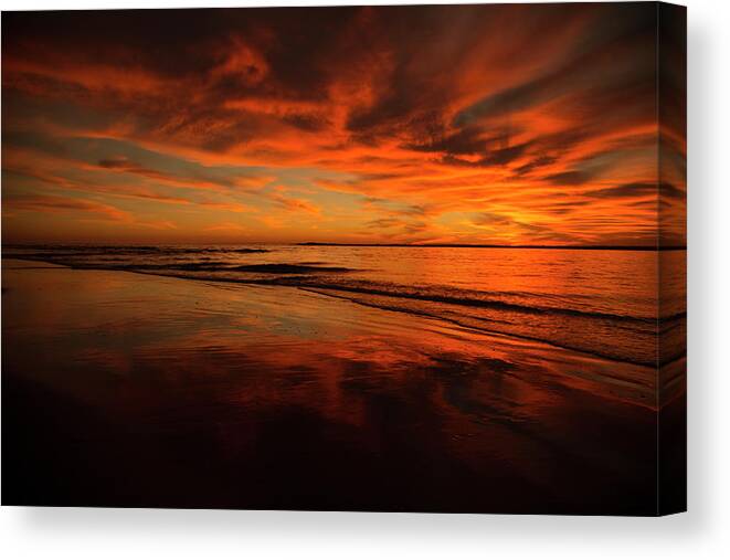 Romance Canvas Print featuring the photograph After the Sun by Betsy Knapp