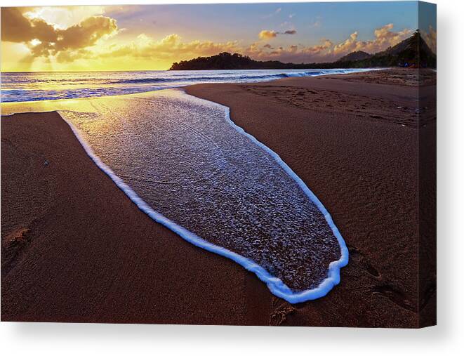Beach Canvas Print featuring the photograph After the Wave III by Robert Charity