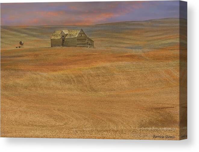 Palouse Canvas Print featuring the photograph Afterglow on the palouse by Patricia Dennis
