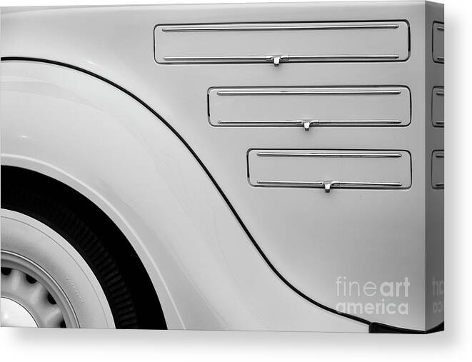 Chrysler Canvas Print featuring the photograph Airflow Mono by Dennis Hedberg