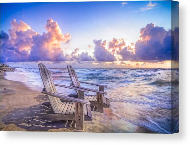 Atlantic Canvas Print featuring the photograph All Summer Long by Debra and Dave Vanderlaan