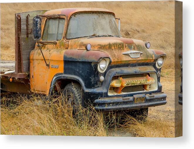 Truck Canvas Print featuring the photograph All Used Up by Derek Dean