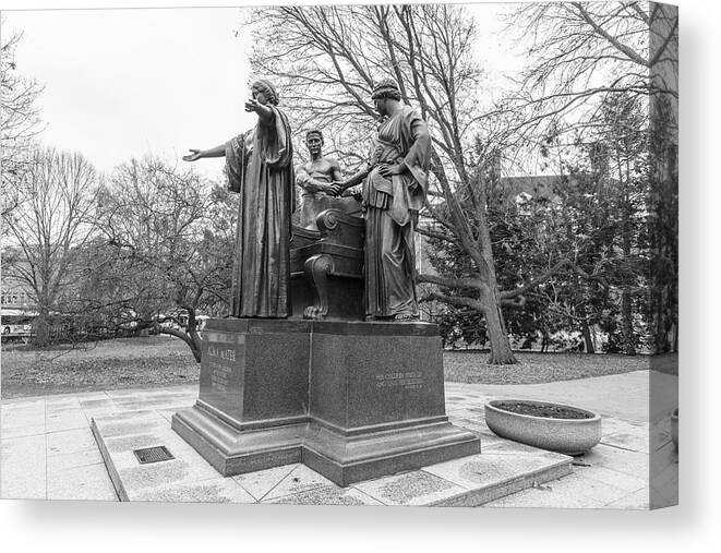 Big Ten Canvas Print featuring the photograph Alma Mater University of Illinois by John McGraw