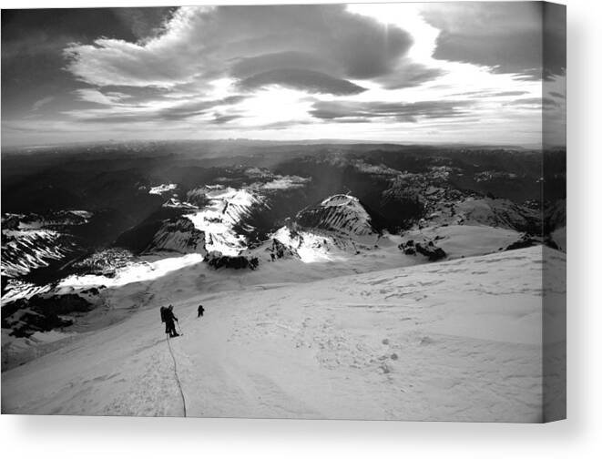 Climbing Canvas Print featuring the photograph Almost There by Jedediah Hohf