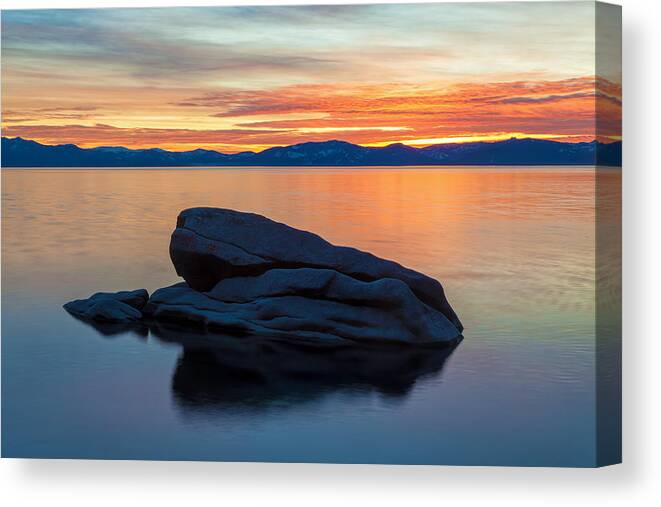 Landscape Canvas Print featuring the photograph Aloneness by Jonathan Nguyen