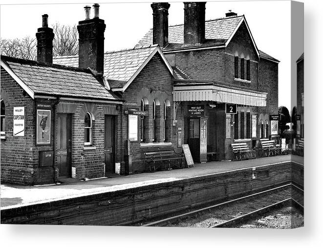 Stations Canvas Print featuring the photograph Alresford Station by Richard Denyer