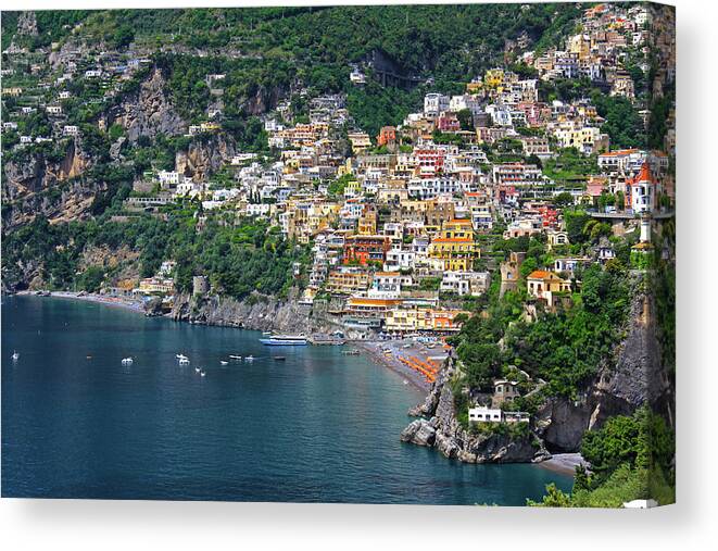 Amalfi Canvas Print featuring the photograph Amalfi, Italy by Richard Krebs