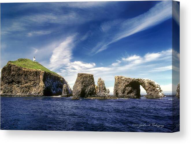 Anacapa Canvas Print featuring the photograph Channel Islands National Park - Anacapa Island by John A Rodriguez