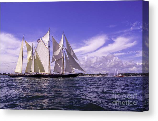 Amistad Canvas Print featuring the photograph And The Winner Is by Joe Geraci