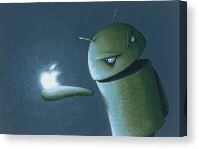 Android vs Apple Canvas Print / Canvas Art by Jasper Oostland - Fine Art  America