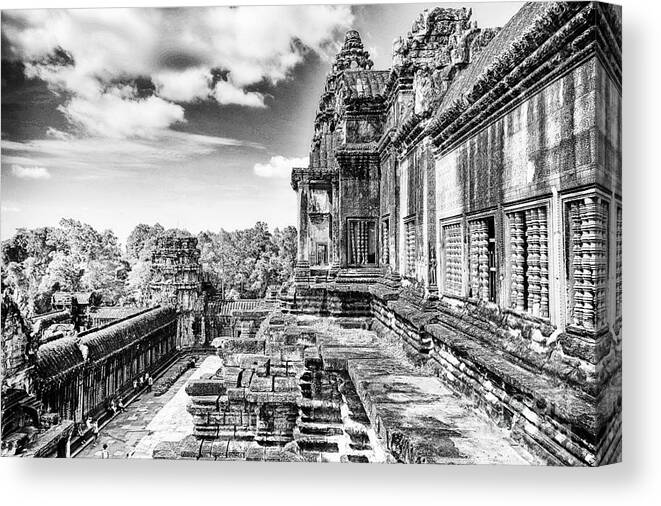 Angkor Wat Canvas Print featuring the photograph Angkor Wat Temple Siem Reap13 by Rene Triay FineArt Photos
