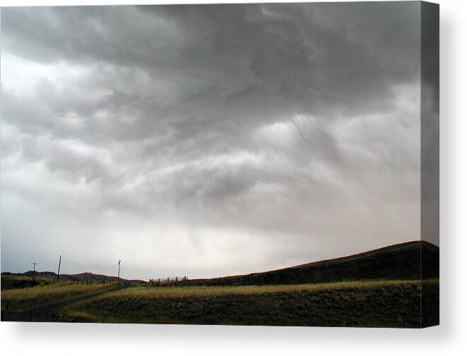 Big Sky Canvas Print featuring the photograph Angry Sky - Montana by DArcy Evans