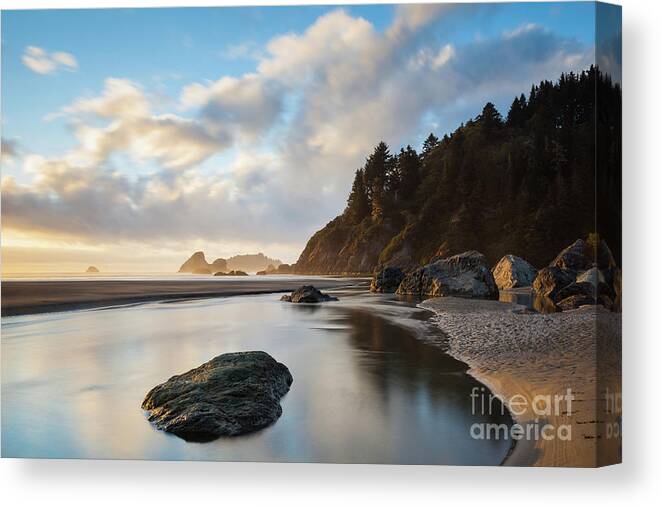 Sunset Canvas Print featuring the photograph Another Moonstone Sunset by Mark Alder