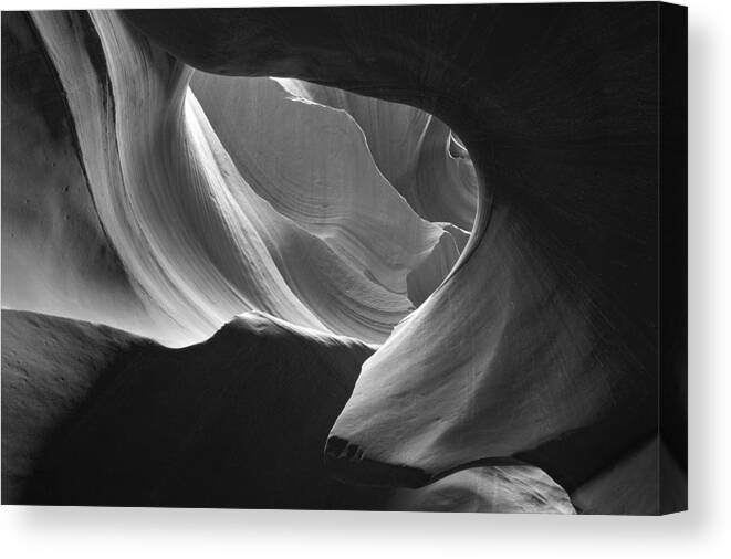 Abstract Canvas Print featuring the photograph Antelope Canyon by Mike Irwin