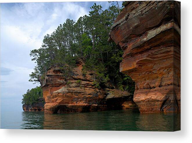 Apostle Islands National Lakeshore Canvas Print featuring the photograph Apostle Islands National Lakeshore by Larry Ricker