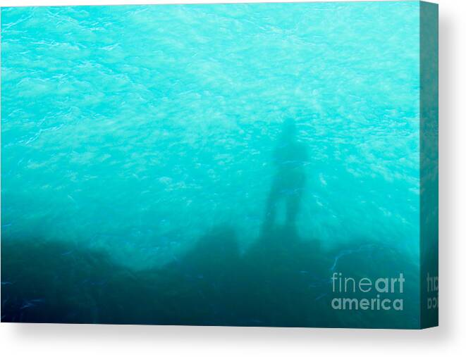 Lake Canvas Print featuring the photograph Aquamarine Shadow by Royce Howland