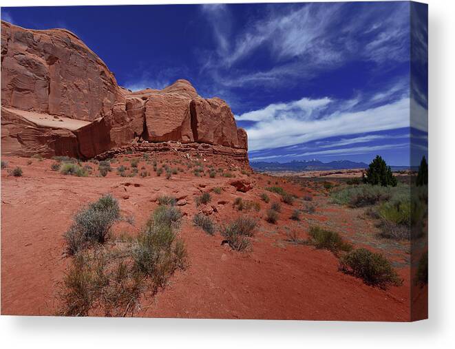 Arches Canvas Print featuring the photograph Arches Scene1 by Renee Hardison