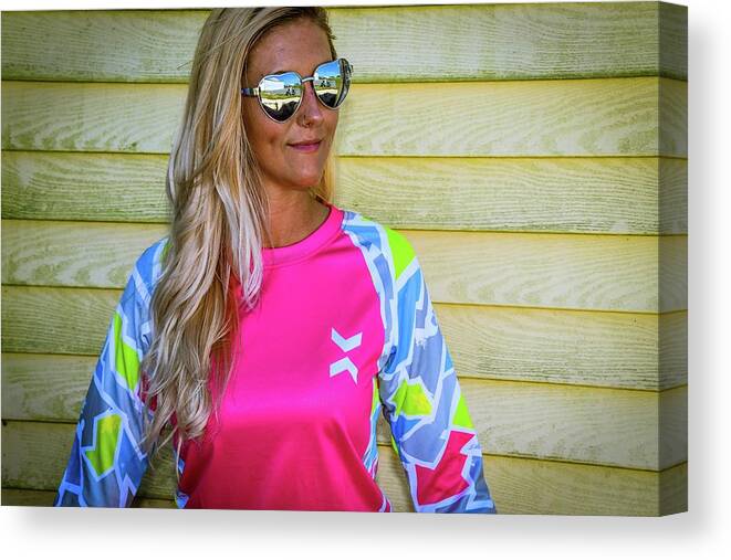 Sunglasses Canvas Print featuring the photograph Ashley's Hearts by Larkin's Balcony Photography