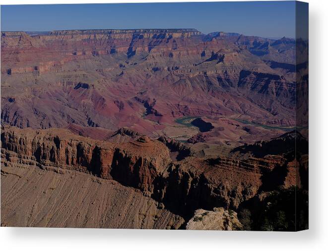 Landscape Canvas Print featuring the photograph At Lipan Point by Jessica Myscofski