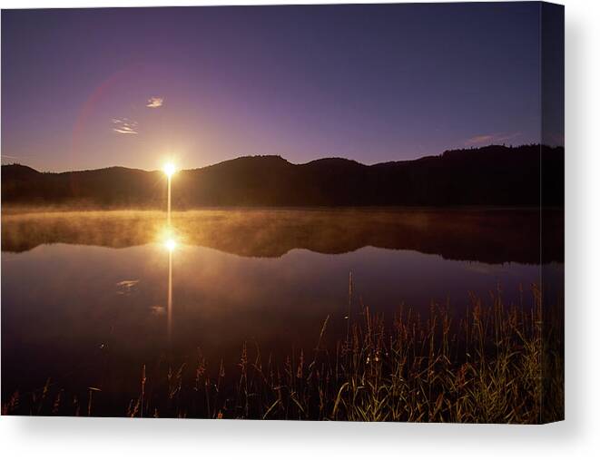 River Canvas Print featuring the photograph At The Waters Edge2 by Loni Collins