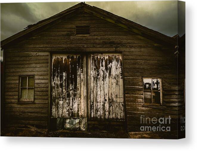 Barn Canvas Print featuring the photograph Atmospheric farm scenes by Jorgo Photography